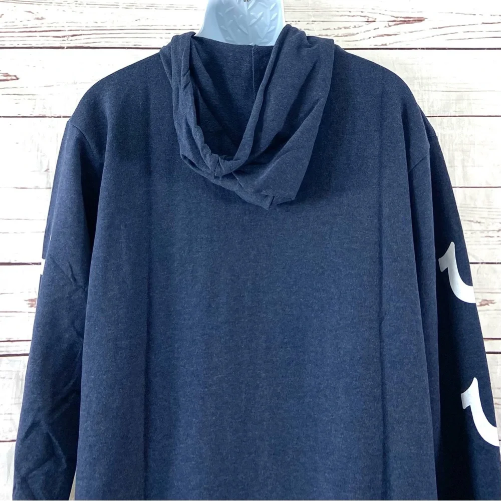 True Religion Hoodie Men’s XL‎ Blue Logo Long Sleeve Original Jean Brand